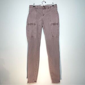 PISTOLA Women's Ankle Zip Cropped Jeans Mauve Style# P6952WO Size 27